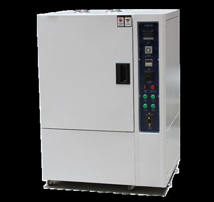 Βιομηχανικό κίτρινο αντίσταση γήρανσης δοκιμαστικό θάλαμο UV επιταχυνθείσα δοκιμαστικό καιρικά για πλαστικό ελαστικό υλικό εργαστηρίου